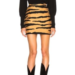 NWT Proenza Schouler Tiger Wool Blend Skirt Sz 02